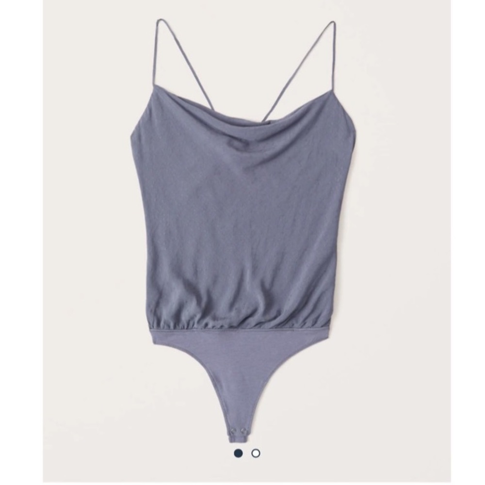 Blue tie bodysuit